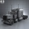 Peterbilt 379 Tractor Truck 1987 3d model
