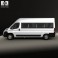 Peugeot Boxer Passenger Van 2007 3d model
