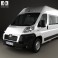 Peugeot Boxer Passenger Van 2007 3d model