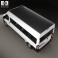 Peugeot Boxer Passenger Van 2007 3d model