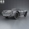 Porsche 550 spyder 1953 3d model