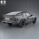 Porsche 924 1976 3d model