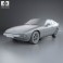 Porsche 924 1976 3d model