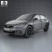 Qoros 3 sedan 2014 3d model