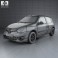 Renault Clio Mercosur Sport 3-door hatchback 2013 3d model