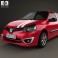 Renault Clio Mercosur Sport 3-door hatchback 2013 3d model