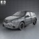 Renault Clio Mercosur 5-door hatchback 2013 3d model