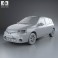 Renault Clio Mercosur 5-door hatchback 2013 3d model