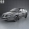Renault Megane 5-door hatchback 1995 3d model