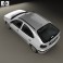 Renault Megane 5-door hatchback 1995 3d model