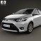 Toyota Yaris sedan 2014 3d model