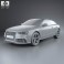 Audi RS5 coupe with HQ interior 2012 3d model