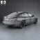 BMW 7 Series (F02) with HQ interior 2013 3d model