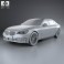 BMW 7 Series (F02) with HQ interior 2013 3d model