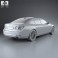 BMW 7 Series (F02) with HQ interior 2013 3d model