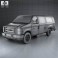 Ford E-Series Passenger Van 2011 3d model