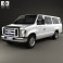 Ford E-Series Passenger Van 2011 3d model