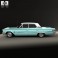 Ford Galaxie 500 4-door hardtop with HQ interior 1963 3d model