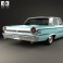 Ford Galaxie 500 4-door hardtop with HQ interior 1963 3d model