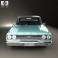 Ford Galaxie 500 4-door hardtop with HQ interior 1963 3d model