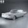 Ford Galaxie 500 4-door hardtop with HQ interior 1963 3d model