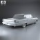 Ford Galaxie 500 4-door hardtop with HQ interior 1963 3d model