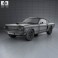 Ford Mustang Fastback with HQ interior 1965 3d model