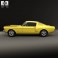 Ford Mustang Fastback with HQ interior 1965 3d model