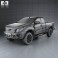 Ford Ranger Super Cab 2011 3d model