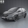 Honda Fit (GE) Twist with HQ interior 2013 3d model