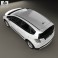 Honda Fit (GE) Twist with HQ interior 2013 3d model