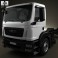 MAN TGM Chassis Truck 2008 3d model