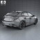 Mazda 3 hatchback with HQ interior 2014 3d model