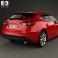 Mazda 3 hatchback with HQ interior 2014 3d model
