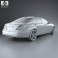 Mercedes-Benz S-Class (W221) with HQ interior 2013 3d model