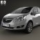 Opel Meriva (B) 2013 3d model