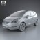 Opel Meriva (B) 2013 3d model