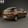 Renault Logan sedan (Brazil) with HQ interior 2013 3d model