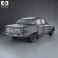 Studebaker Lark sedan 1960 3d model