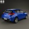 Toyota Auris hatchback 5-door with HQ interior 2013 3d model