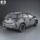 Toyota Auris hatchback 5-door with HQ interior 2013 3d model