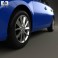 Toyota Auris hatchback 5-door with HQ interior 2013 3d model