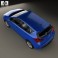 Toyota Auris hatchback 5-door with HQ interior 2013 3d model
