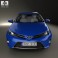 Toyota Auris hatchback 5-door with HQ interior 2013 3d model