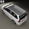 Toyota Avanza with HQ interior 2012 3d model
