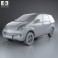 Toyota Avanza with HQ interior 2012 3d model