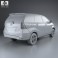 Toyota Avanza with HQ interior 2012 3d model