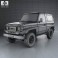 Toyota Land Cruiser (J70) 3-door 1990 3d model