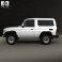 Toyota Land Cruiser (J70) 3-door 1990 3d model