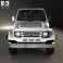 Toyota Land Cruiser (J70) 3-door 1990 3d model
